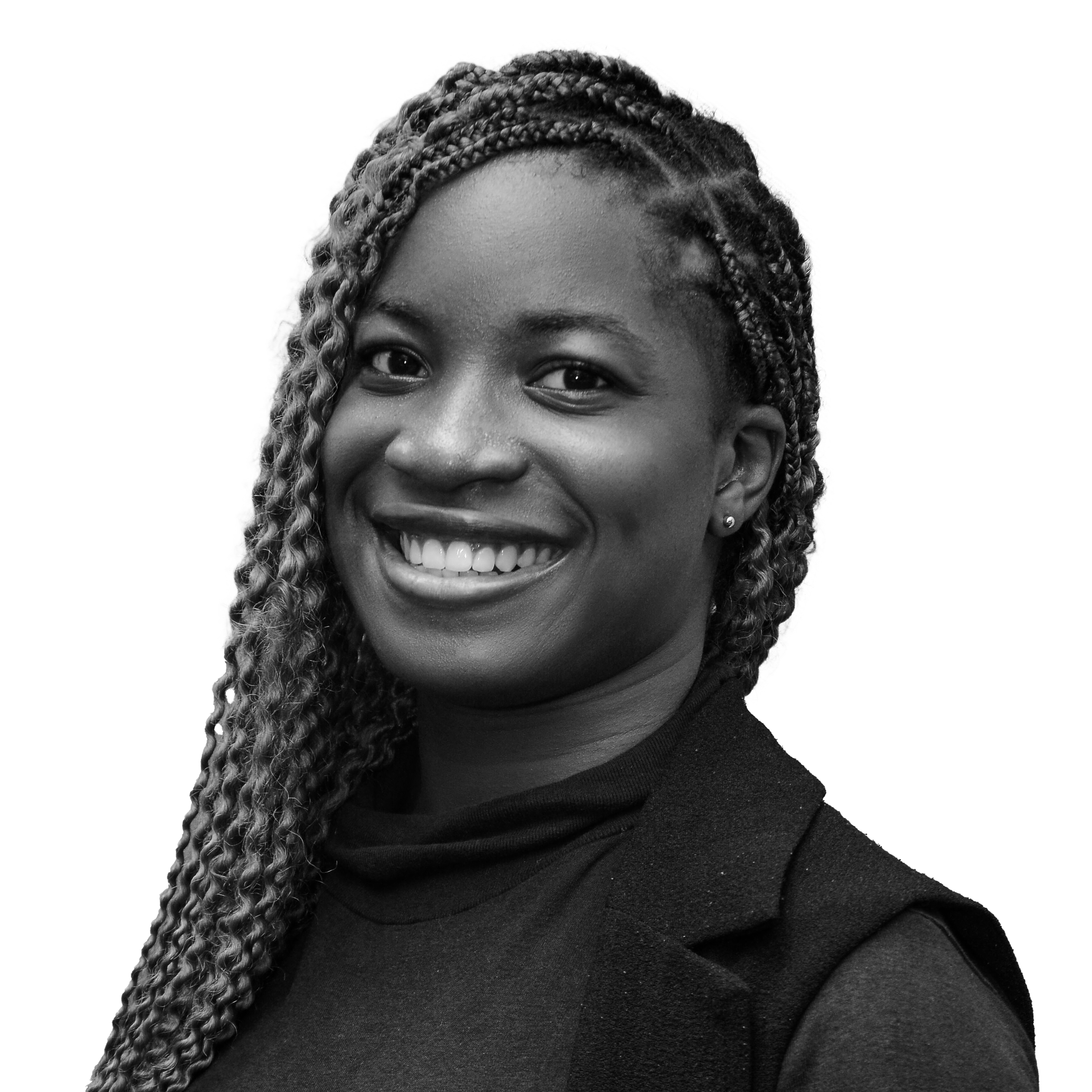 Benedicta Oyedayo smiles into the camera.