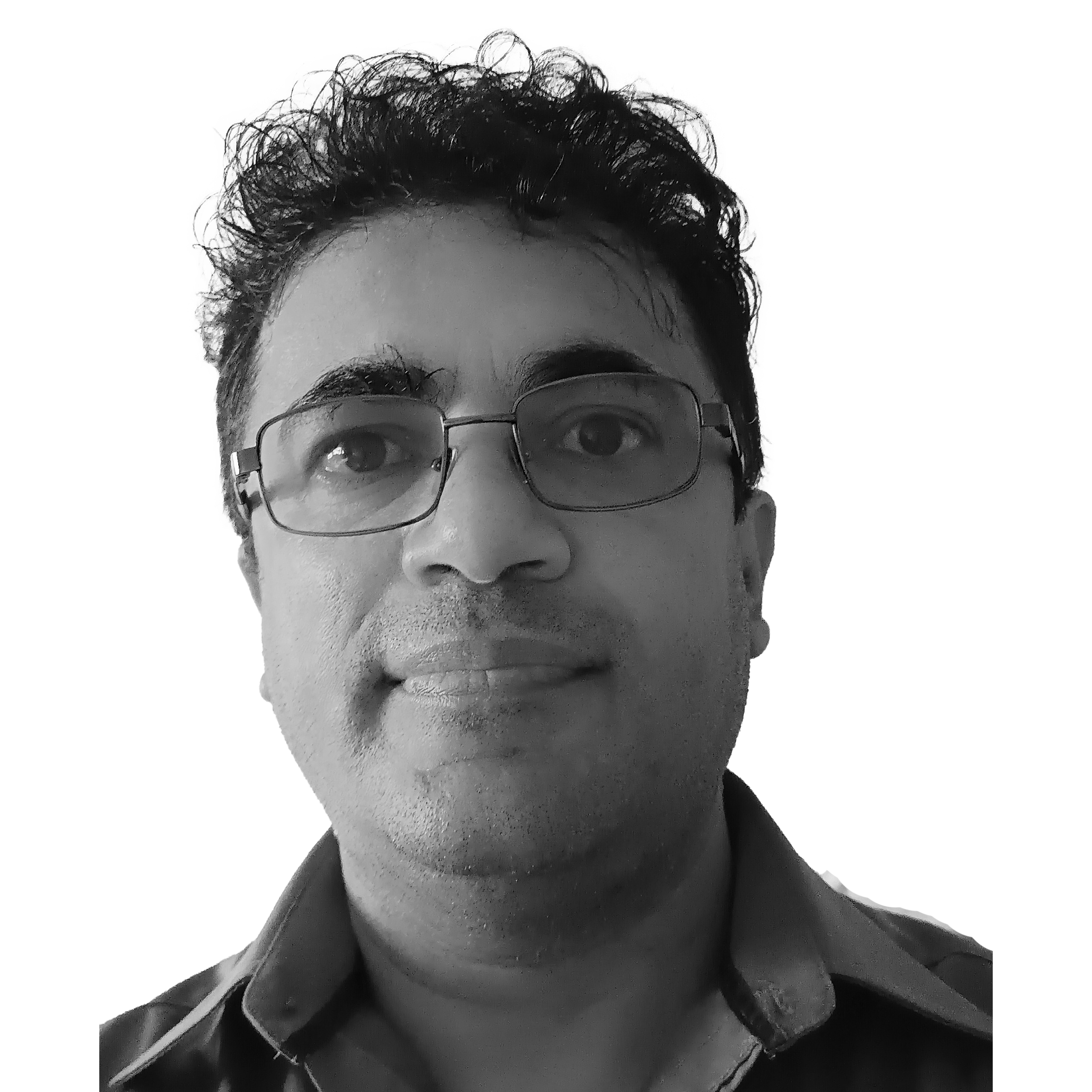 Sanjaya Raj Neupane smiles at the camera.